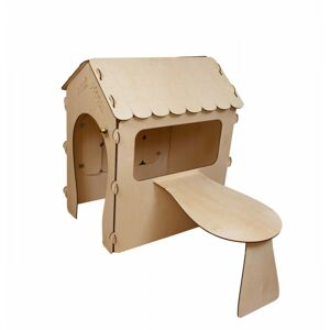 3831 Záhradný drevený domček pre deti - s tabuľou a stolom